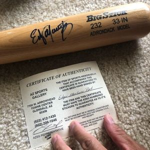 Edgar Martinez autographed bat